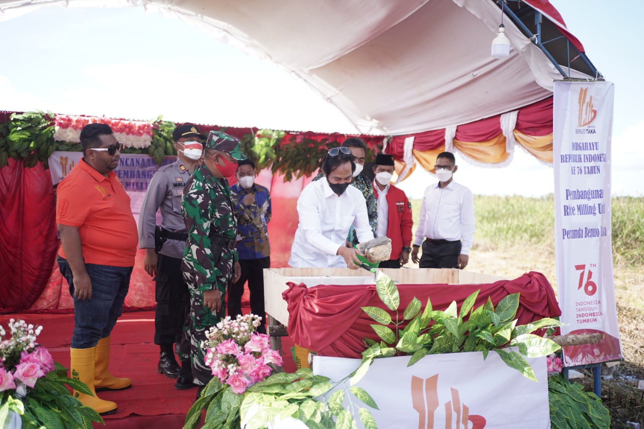 Rice Milling Unit di Kecamatan Babulu Mulai Dibangun, Bupati PPU: Bisa Tingkatkan PAD
