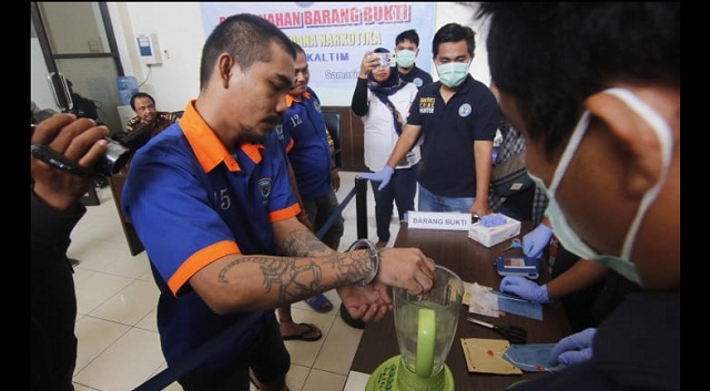 Tiga Pengedar Narkoba Buat 'Jus' Sabu di Kantor BNNP Kaltim