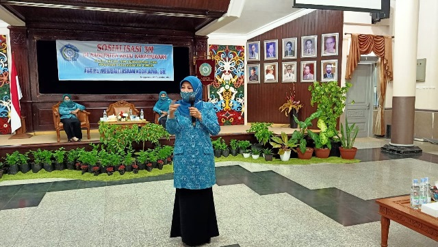 Cegah Covid-19, TP PKK Kukar Terus Sosialisasi 3M