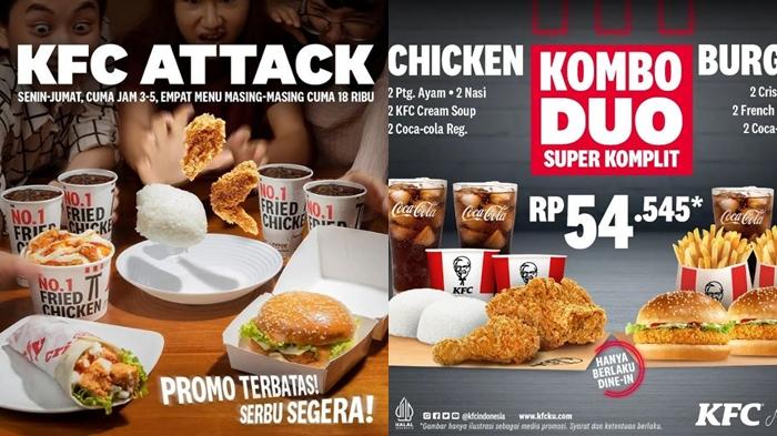 Promo KFC Hari ini Senin 6 Februari 2023, Ada Paket KFC Attack hingga Kombo Duo Super Komplit