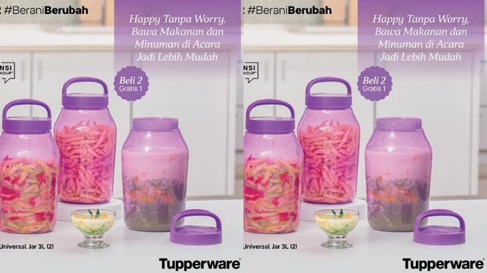 Baru Promo Tupperware Bulan Desember 2022, Universal Jar 3 Liter Beli 2 Gratis 1