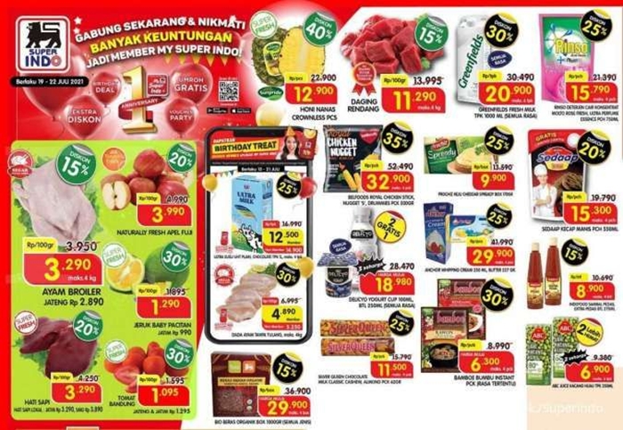 Promo Superindo Hari ini Rabu 21 Juli 2021, Ayam Broiler, Minyak Goreng dan Pampers Anak Murah
