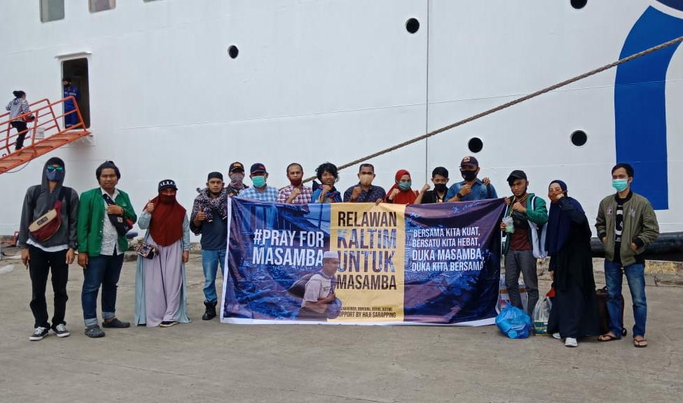 Lima Relawan Bontang Bawa Bantuan Kemanusiaan Pakai Mobil ke Masamba Luwu Utara