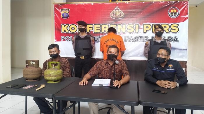 Buruh Harian Lepas di PPU Diamankan Polres PPU, Setelah Kedapatan Mencuri Tabung Gas