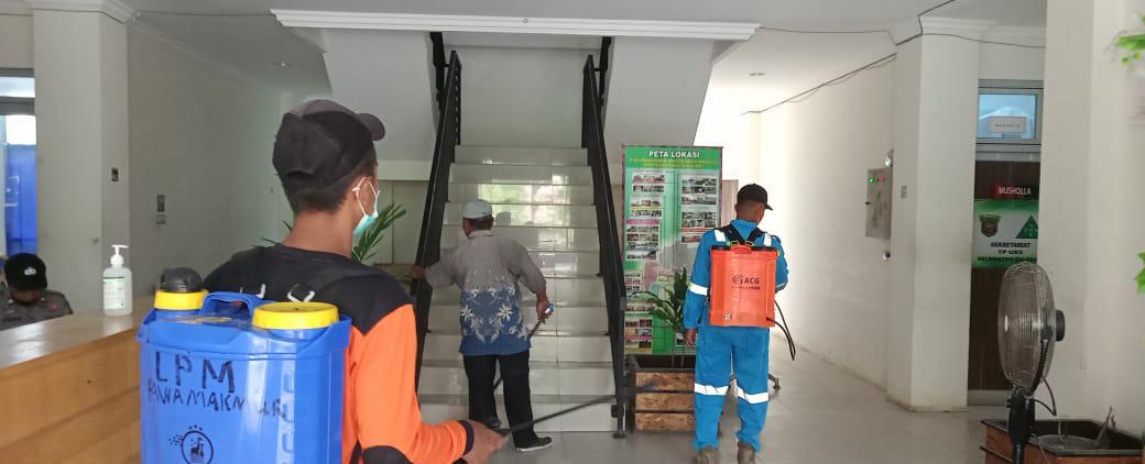 Penanganan Covid-19 di Samarinda, BPBD Sterilkan Kantor Kecamatan Jelang Penghitungan Suara Pilkada