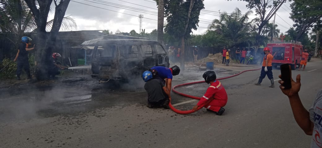 Polres Bulungan Selidiki Penyebab Mobil Terbakar Dekat SPBU Sengkawit, Sopir Masih Berstatus Saksi