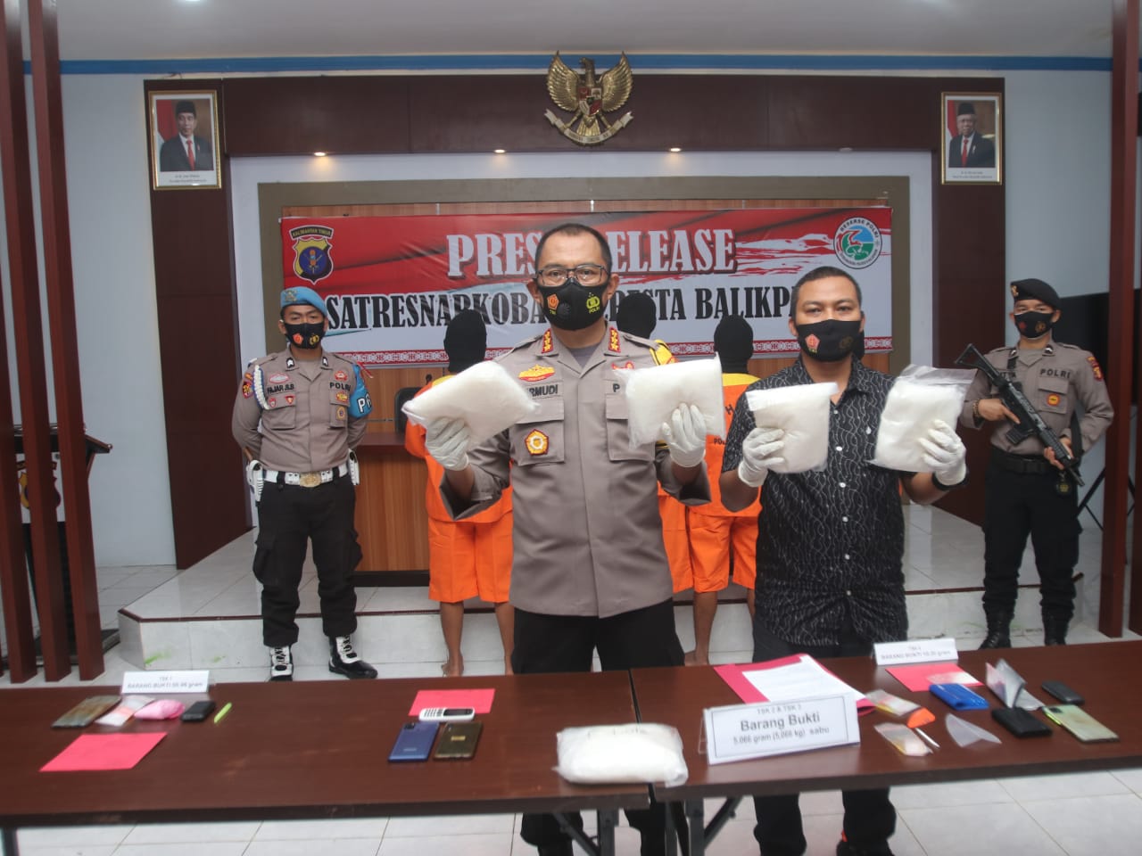 Polresta Balikpapan Amankan 5 Kg Sabu, Jadi Penangkapan Terbesar Dalam 10 Tahun Terakhir