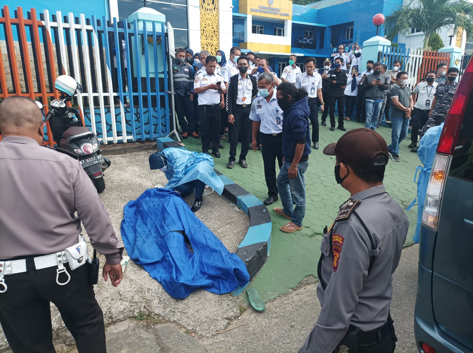 Warga Brebes Jawa Tengah Ditemukan Tewas di Depan Kantor KSOP Semayang Balikpapan