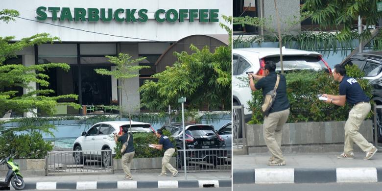 Penampilan Dua Polisi Ini Sungguh Keren padahal Sedang Baku Tembak