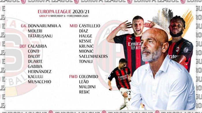 Update Liga Europa, Sparta Praha vs AC Milan, Panggung Pemain Tak Terpakai, Prediksi Susunan Pemain