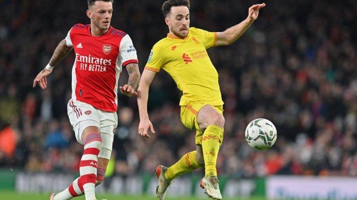 2 Gol Diogo Jota Bungkam Tuan Rumah Arsenal, Liverpool Menyusul Chelsea ke Final Piala Liga Inggris