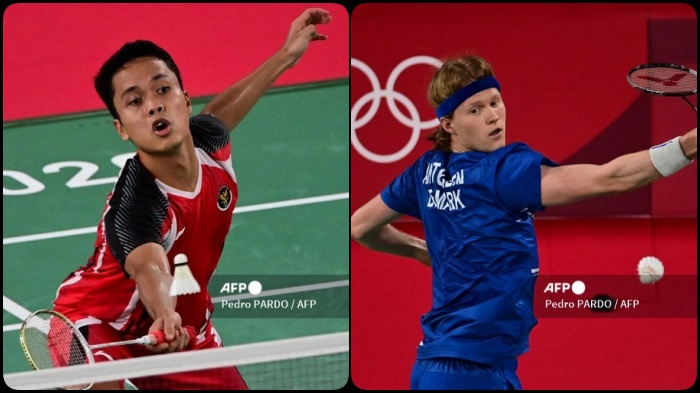 Tantangan Anthony Ginting di Laga Lawan Anders Antonsen, Perempat Final Olimpiade Tokyo Hari Ini