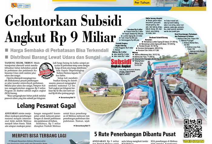 Harga Sembako di Perbatasan Bisa Terkendali, Pemprov Kaltara Gelontorkan Subsidi Angkut Rp 9 Miliar
