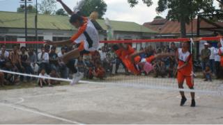 Kecamatan Krayan Tumbangkan Nunukan di Cabor Takraw