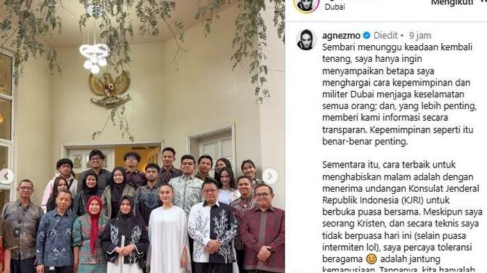 Agnez Mo ungkap kondisi dirinya yang saat ini diketahui tengah berada di Dubai 1