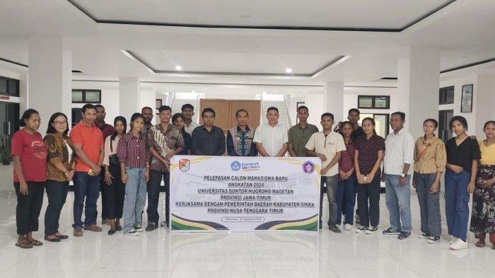 Lima Belas Calon Mahasiswa dari Sikka dapat Beasiswa dari UDN Bekerja Sama dengan Pemkab Sikka