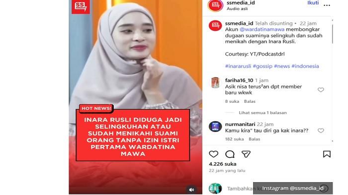 Inara Rusli pernah sindir pelakor 1
