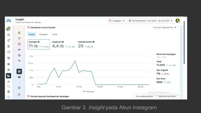 Insight akun instagram