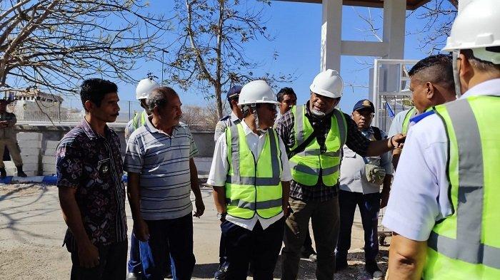 Penjabat Bupati Kupang Temukan Fakta Lapangan Pekerjaan Rehabilitasi Dermaga Hansisi Molor