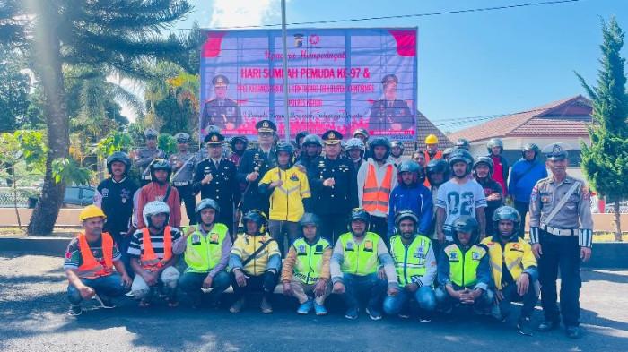 Kapolres Ngada Gandeng Ojol dan Buruh Wujudkan Kamtibmas di Hari Sumpah Permuda
