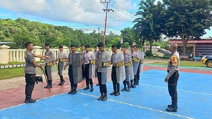 Jelang Pemilu 2024, Samapta Polres Rote Ndao Latihan Dalmas