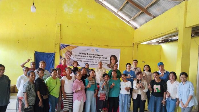 Rotary Kupang Central Gelar Dialog Pemberdayaan Perempuan dan Remaja Putri di Desa Noelbaki