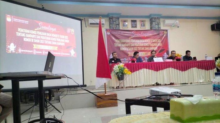 KPU Rote Ndao Sosialisasi PKPU tentang Kampanye dan Dana Kampanye Pemilu 2024