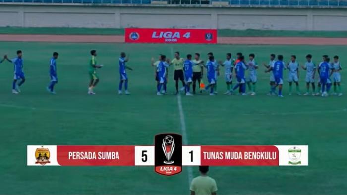 MENANG TELAK- Persada SBD menang telak 5-1 atas PS Tunas Muda Bengkulu pada Sabtu (6/6/2026) dan memastikan lolos ke babak 32 besar.