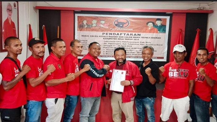 Pius Bria, Anak Muda Belu Daftar Balon Wakil Bupati ke PDI Perjuangan Belu