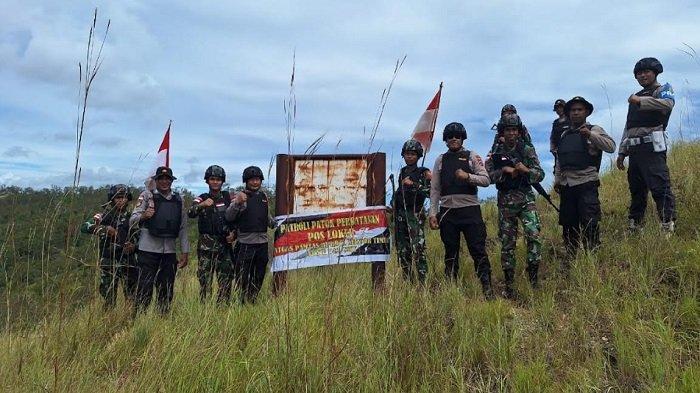 Pos Lookeu Satgas Yonif 742/SWY Bersama Polri Melakukan Patroli ...