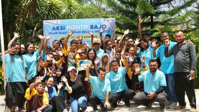 POS-KUPANG.COM/HO
POSITIF BAJO - PTTEP Indonesia bekerja sama dengan PT. INGRAM (Inovasi Gerakan Masyarakat) dan pemerintah Kabupaten Manggarai Barat, meluncurkan program “Positif Bajo (Pilah Olah Sampah Secara Inovatif).”