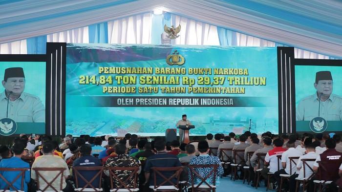 Kinerja Polri di Kepemimpinan Prabowo: 214 Ton Narkoba Disita