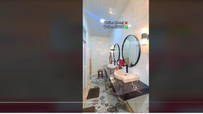 Berita Viral Toilet Stasiun Pengisian Bahan Bakar Umum SPBU Mewah Bak Toilet Hotel di Sukabumi