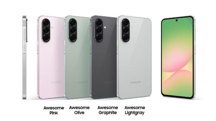 DESAIN HP SAMSUNG - Desain Samsung Galaxy A56 yang diunduh dari samsung.com pada Kamis (27/3/025).