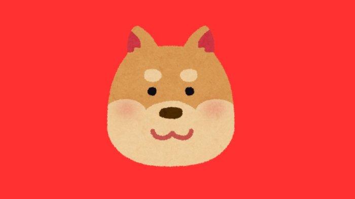 ILUSTRASI SHIO ANJING - Lambang Shio Anjing yang dibuat di Canva pada Jumat (31/1/2025).