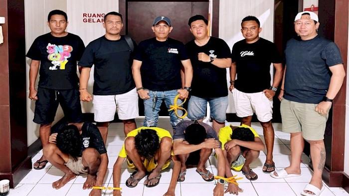 Jatanras Polresta Kupang Kota Ringkus Lima Terduga Pelaku Pencurian Baterai Senilai Rp 228 Juta