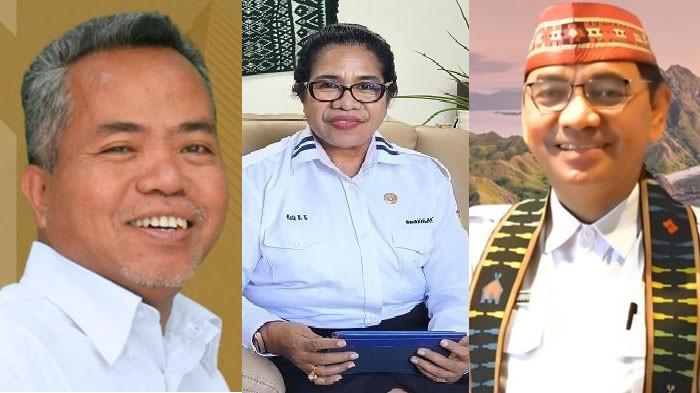 CALON SEKDA NTT - Tiga calon Sekretaris Daerah Provinsi Nusa Tenggara Timur ( Sekda NTT ), Servulus Bobo Riti  (Inspektur III pada Kementerian Perlindungan Pekerja Migran Indonesia), Ruth Diana Laiskodat (Kepala Dinas Perlindungan Perempuan dan Anak Provinsi NTT) dan Fransiskus Sales Sodo (Sekda Kabupaten Manggarai Barat).