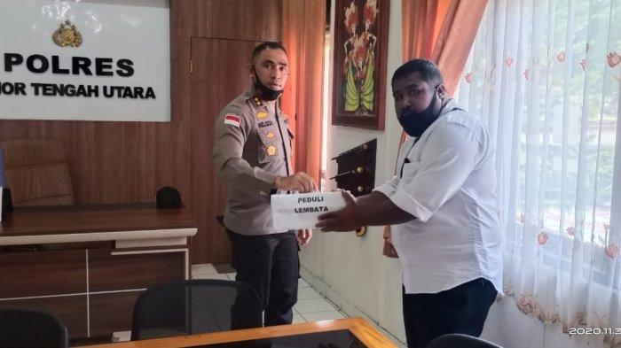 Peduli Korban Erupsi Gunung Ile Lewotolok, Polres TTU Galang Dana