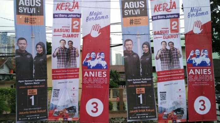 Ini Survei Litbang Kompas :  Agus-Sylvi 37,1 Persen, Ahok-Djarot 33 Persen, Anies-Sandi 19,5 Persen