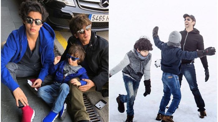 Intip Yuk! Deretan Foto Tampan Shah Rukh Khan Hingga Hritihik Roshan Saat Main Bareng Anak