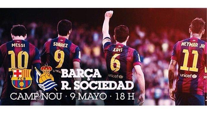 Live Streaming Barcelona vs Real Sociedad Liga Spanyol, Minggu Jam 01.45 Dini Hari WIB