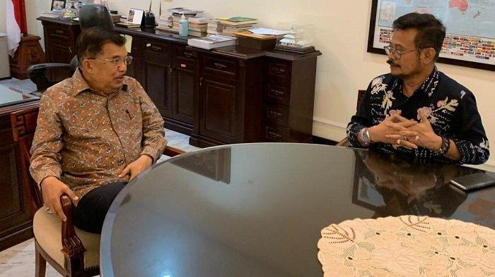 Bertemu Mantan Gubernur Sulsel Syahrul Yasin Limpo, Wapres Kalla Tanyakan Ini