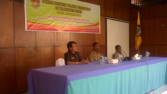 Bupati Ende Buka Kegiatan Diskusi Politik Bagi Perempuan