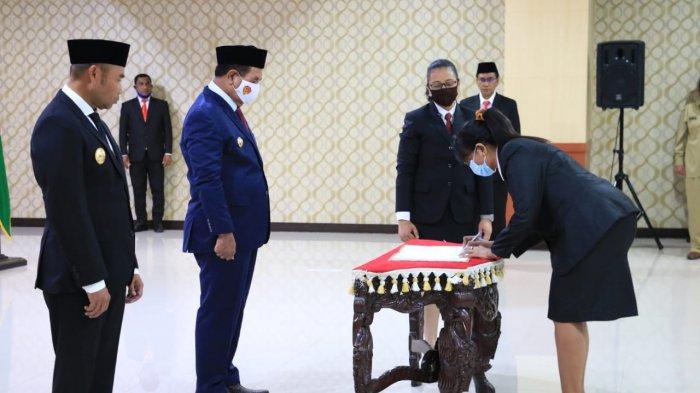 Lantik 16 Pejabat Tinggi Pratama Pemprov NTT, Gubernur Viktor Laiskodat Minta Pejabat Punya Inovasi