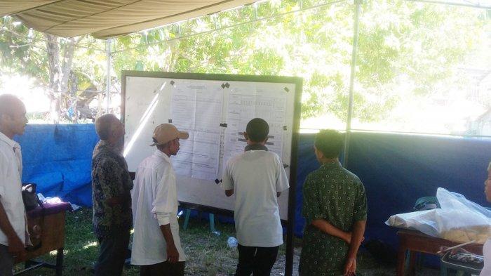 Hasil Hitungan Pilpres- Suara Jokowi-Maruf Menang Telak di TPS 02 Desa Mata Air