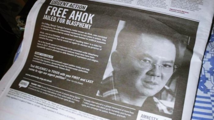 Duhhh, Amnesty Internasional Pasang Iklan Bebaskan Ahok