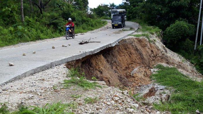 Di Amarasi Barat, Jalan Ikan Foti Terancam Putus, 8 Desa dan Kelurahan Bisa Terisolasi