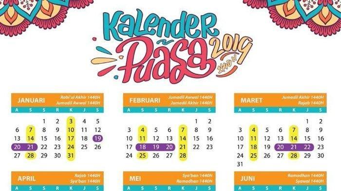 Jadwal Puasa Sunnah Tahun 2019 dan Keutamaan Puasa Sunnah
