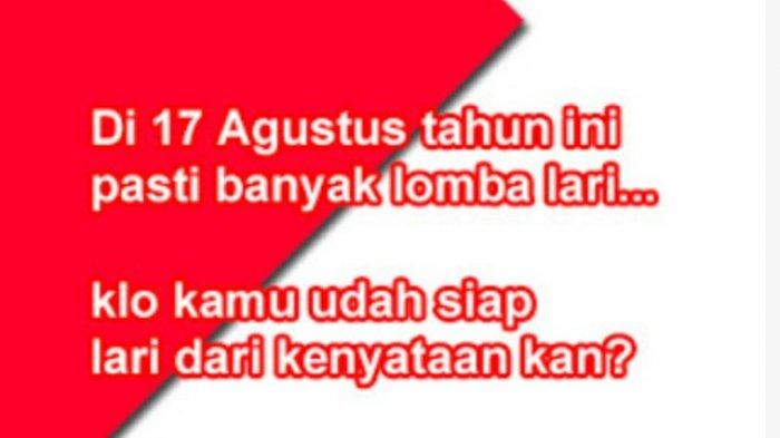 KATA LUCU Ucapan HUT Kemerdekaan  RI,  Bikin Ngakak, Bisa Dipakai untuk Ucapan di Medsos