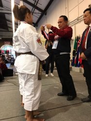 President of The World Shorinji Kempo Organization Daulat Ketua Umum KONI NTT Kalungkan Medali